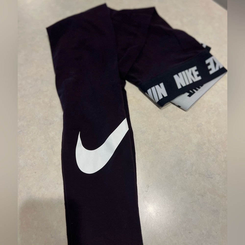 Nike Purple Cotton Leggings